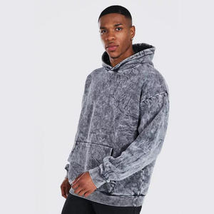 Vente flash Streetwear Sweat-shirt personnalisé pour homme en denim délavé Fournisseur direct d'usine Logo personnalisé - Product Image 1