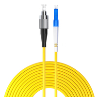 Disesuaikan Mode tunggal OS2 9/125um LC ke FC 1 serat optik kabel Patch Simplex produsen kabel Patch Jumper