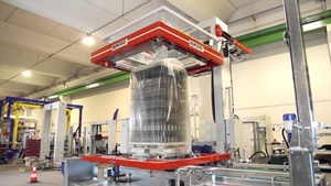 Lạnh căng phim hooder hooding Máy wrapper strapper đóng đai cho gạch gạch khối tấm pavers - Product Image 2