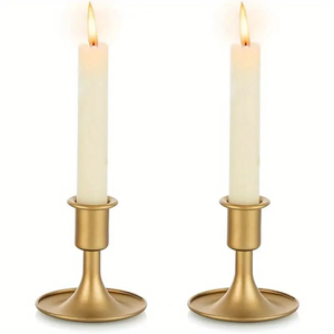 Portavelas de latón personalizado Nuevo portavelas personalizado Soporte de 2 piezas Artesanía Venta más vendida - Product Image 1