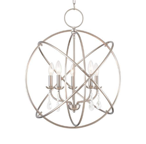 AK Brass 9 Holders Lámpara colgante de metal en acabado negro Luz colgante grande para decoración para sala de estar/Decoración de café - Product Image 2