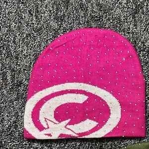 Bonnet unisexe personnalisable en tricot doux et chaud, orné de strass scintillants, intérieur doux, accents brillants, respirant, imperméable, pour l'hiver et le froid - Product Image 4