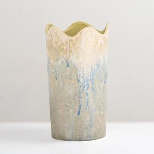 Macetas y Jarrones de Resina Negra con Recubrimiento en Polvo, Decoración Interior y Exterior, Estilo Cilíndrico Grande, Macetas Sostenibles - Product Image 2