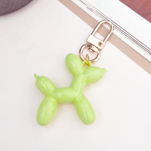 2024 अद्वितीय डिजाइन फैशन बैलून डॉग सॉफ्ट रबर डॉग कीचेन महिला बैग पेंडेंट कुंजी रिंग कीचेन - Product Image 3