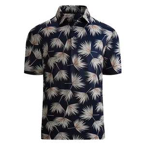 Polo classique personnalisé de courte longueur pour hommes Tissu en jersey à séchage rapide de haute qualité Col boutonné Style décontracté Logo imprimé - Product Image 5