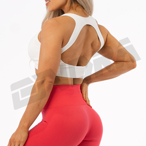 Nouveau 2025 sans couture Push Up dos croisé soutien-gorge de sport pour les femmes Fitness Gym entraînement antichoc Yoga haut élégant vêtements de sport gilet - Product Image 4