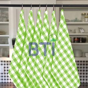 Paño de Cocina a Cuadros Teñido con Hilo BTI, 100% Algodón, Secado Rápido, Súper Absorbente, Antimicrobiano, Paño para Platos, Paño de Té - Product Image 5