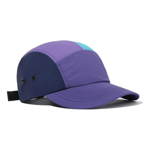 Vente en gros de casquette camping-car à profil bas en nylon léger à 5 panneaux, chapeau de sport de plein air multicolore, fermeture à boucle, faible taxe, usine du Vietnam - Product Image 4