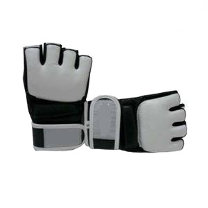 Guantes Profesionales de MMA y Kick Boxing de Cuero de Alta Calidad, Transpirables, Medios Dedos/Sin Dedos, Absorben la Humedad, Cierre de Velcro - Product Image 3