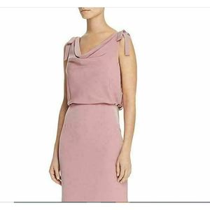 Abito da Sposa Adrianna Papell da Donna, Modello Blouson con Collo a Cappuccio, Vita Naturale, Decorazioni Pieghettate, Vita Bassa, Vestito da Ballo Rosa Taglia 14 - Product Image 3