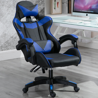 Chaise Gaming Pivotante avec Fonction de Refroidissement Rotative, Tissu Personnalisable, de Runda, en Cuir Synthétique PVC avec Repose-Pieds