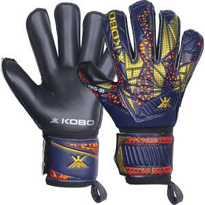 Gants de gardien de but en cuir de qualité supérieure personnalisables coupe personnalisée poignée en latex de football en gros - Product Image 1