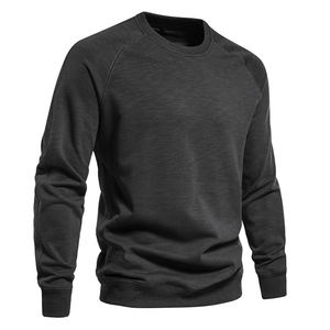 2024 nuevas sudaderas de algodón liso para hombres, sudaderas cálidas de lana de manga larga para hombres, sudaderas de Color sólido para hombres - Product Image 1