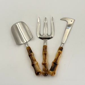 Wholesale OEM Industrial Grade <b>Garden</b> <b>Tools</b> Premium Three Pieces Stainless Steel Weeder Smooth Resin Handle in Lowest Price - Product Image 2