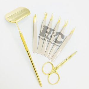Pinzas para extensión de pestañas postizas, pinzas para extensión de pestañas con logotipo gratis, pinzas para pestañas de acero inoxidable, embalaje gratis, visón sostenible - Product Image 5