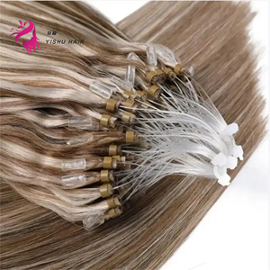 100% tóc con người thiên nhiên phần mở rộng tóc, bím tóc phần mở rộng tóc cho người da trắng, H6 Tính năng phần mở rộng tóc người (màu tối) - Product Image 2