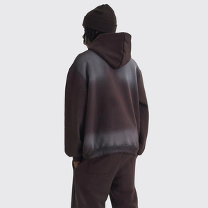 Vente en gros de survêtement 100% coton de haute qualité sérigraphié avec logo personnalisé lavé à l'acide avec design de poche - Product Image 3