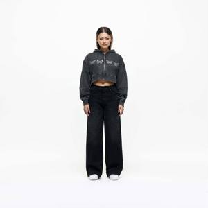 Sudadera Corta con Cremallera y Logo de Mariposa para Mujer, Estilo Casual Urbano, con Parches, Venta al por Mayor, OEM Disponible - Product Image 2