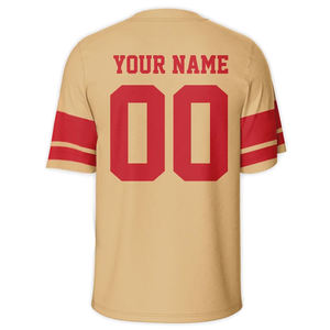 Camiseta de Fútbol Americano Profesional Sublimada, Transpirable, de Secado Rápido, de Manga Corta para Verano, Diseño Personalizado Impreso de Alta Calidad - Product Image 2