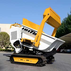 Selbstladender 800-kg-Diesel-Hydraulik-Raupen-Minidumper China 500 kg 800 kg mit Hebevorrichtung und Kran zum Verkauf - Product Image 1
