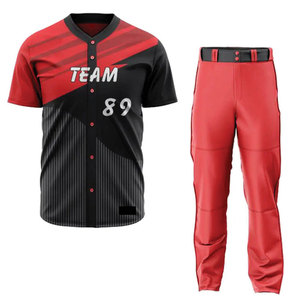 Ropa Deportiva para Hombre, Uniformes de Béisbol / Uniformes de Béisbol Ajustados con Logotipo Personalizado, Gran Venta - Product Image 1