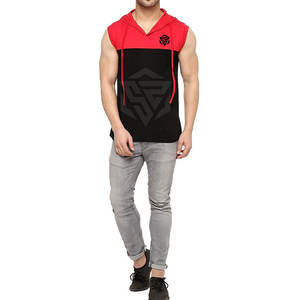 <b>Men</b> Activewear <b>Sleeveless</b> <b>Hoodie</b> Quick Dry Fabric Bodybuilding <b>Sleeveless</b> <b>Hoodie</b> Sporty Muscle Fit Design - Product Image 4