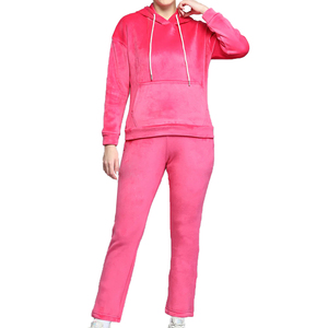 Wholesale Women Winter Printed Tracksuit 100% Cotton Long Sleeve Pullover Comfortable Fit Adult Size OEM - Product Image 1