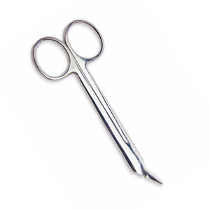 Ciseaux coudés à couronne universels personnalisés 4.75 pouces miroir polonais chirurgical réparateur chirurgical ange ciseaux - Product Image 2