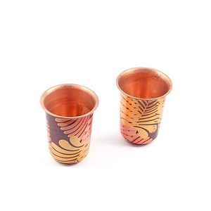 Premium Quality Printed <b>Copper</b> <b>Glass</b> With Unique Festival Theme Printing For Kitchen And Dining Decoration At Affordable price - Product Image 2
