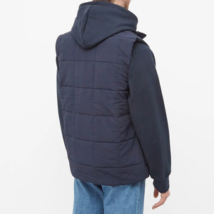 Chaleco Bomber de invierno informal para hombre, chaleco acolchado con logotipo personalizado, material de lona acolchado impermeable, chaleco acolchado de talla grande para invierno - Product Image 4