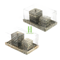 Support de bougie OEM HNH en nacre incrustée, décoration d'intérieur, dernier coffret cadeau Ramadan arabe, fait main, personnalisé, Vietnam