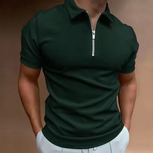 Camiseta Polo de manga corta Dryfit de poliéster, logotipo bordado personalizado, polos de Golf lisos para hombres, camiseta en blanco, nueva llegada 2025 - Product Image 3