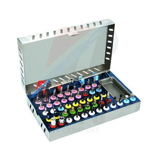 Kit d'implant dentaire universel (50 pièces) ensemble de qualité supérieure en acier inoxydable pour la chirurgie des implants outils et accessoires professionnels - Product Image 2