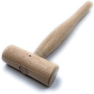 Lot de 2 marteaux maillet à tête en bois non marquant pour bijoux, massage, horlogerie, artisanat du cuir, menuiserie et toiture. - Product Image 1