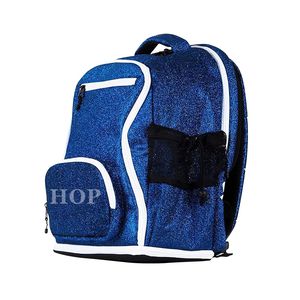 Sac à dos pour femmes avec étiquette personnalisée brillante et scintillante, sac à dos de cheerleading brillant pour les jeunes, léger, durable, sac à dos de sport - Product Image 4