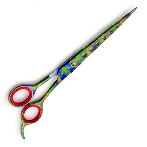 Ciseaux de toilettage pour animaux de compagnie droit 6.5 pouces papier couleur professionnel coupe ciseaux de toilettage pour animaux de compagnie pour animaux - Product Image 2