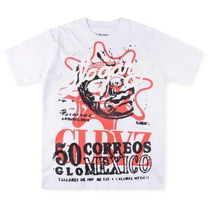 Dibujos animados de lujo diseñador caliente nuevo estilo Oem servicio hombres Graffiti 100% algodón camiseta hecha a medida transpirable cuello redondo Camiseta - Product Image 2