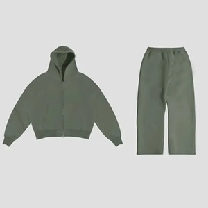 Y2K nuevo Retro Casual de dos piezas American High Street Harajuku sudadera Pantalones rectos hombres Casual moda Sudadera con capucha Streetwear - Product Image 2