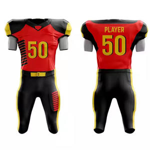 Vente en gros Austangs maillot de football américain personnalisé équipe maille rembourré maillot de football ensemble vêtements de sport uniforme adulte et jeunesse - Product Image 2