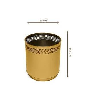 Maceta de acero inoxidable de tamaño personalizado con acabado dorado, contenedor de flores de metal decorativo moderno para uso en interiores y exteriores en el jardín - Product Image 2