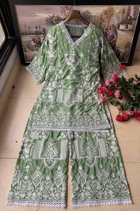 เสื้อเรยอนหนักคุณภาพระดับพรีเมียมพร้อมกางเกงเรยอนปักสวยงามและหนักพร้อมงานปักเต็มรูปแบบ (เย็บเต็ม) - Product Image 2