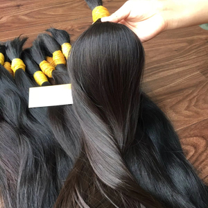 Meilleure vente Minh Khang Premium cheveux 100% cheveux vietnamiens vierges Super Double vrac 30 pouces étiré longueur cheveux humains - Product Image 1