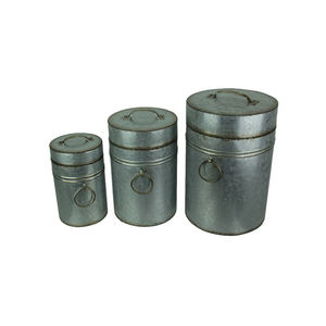 Conteneur de rangement en acier galvanisé fait main pour cuisine, vente en gros, couleur/logo personnalisés, emballage carton, Inde - Product Image 3