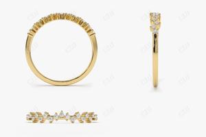 เครื่องประดับเพชร14K สำหรับผู้หญิงคลาสสิกสำหรับปาร์ตี้เครื่องประดับเพชรที่ปลูกในห้องปฏิบัติการทองคำ14K ผลิตตามสั่ง - Product Image 4