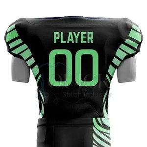 Uniforme de Fútbol Americano Personalizado de Último Diseño del Fabricante, Manga Corta, Transpirable, Talla Grande, 100% Original - Product Image 5