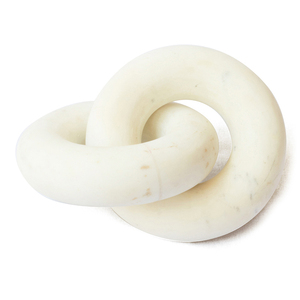 Sculpture en marbre blanc en forme de nœud, forme ronde unique, pour la décoration de la maison et des hôtels, vente en gros en provenance d'une usine indienne, prix de gros. - Product Image 1