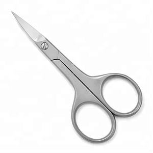 Marque privée personnalisée en acier inoxydable ciseaux de beauté pointe incurvée tranchante tondeuse à sourcils pour les soins personnels - Product Image 6