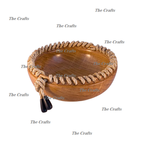 Premium Quality Wooden Salad Bowl Admirable Design <b>Brown</b> Color Snacks Fruits Sweets Serving Bowl In Bulk - Product Image 6