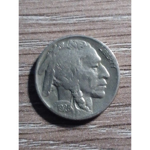 Moneda de Níquel de Búfalo de Doble Troquel de 1928, Año 1, con 'LIBERTY' en el Obverse, Joyería Coleccionable Cultural - Product Image 1
