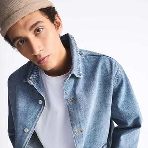 Respirant 2023 veste en jean pour hommes veste en jean 100% coton coupe ajustée régulière denim vêtements de printemps veste pour hommes dans un pirce pas cher - Product Image 6